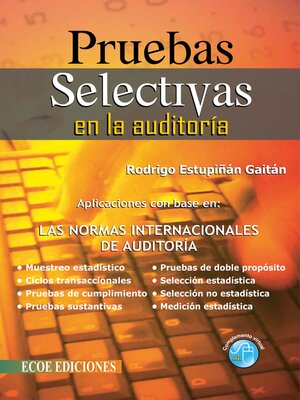 cover image of Pruebas selectivas en la auditoría--2da edición